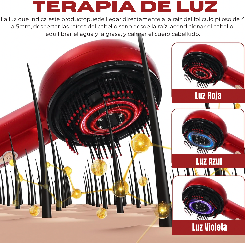 Peine Eléctrico Masajeador